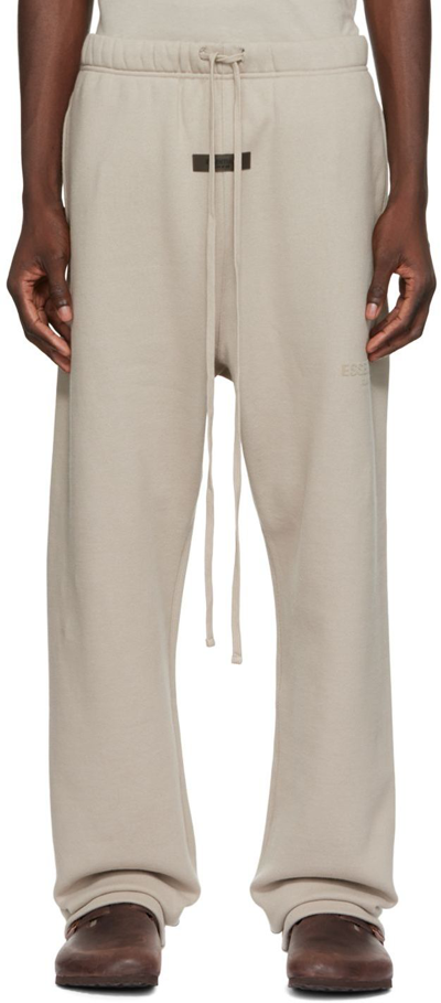 Essentials Grey Relaxed Lounge Trousers In Silver Cloud