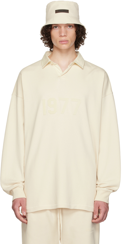 Essentials Off-white '1977' Polo In Egg Shell