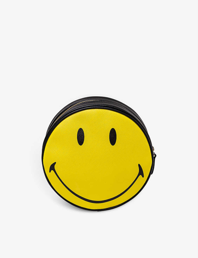 Seletti Smiley Faux-leather Pouch