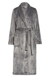 Nordstrom Bliss Plush Robe In Grey Frost