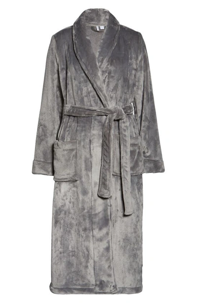 Nordstrom Bliss Plush Robe In Grey Frost