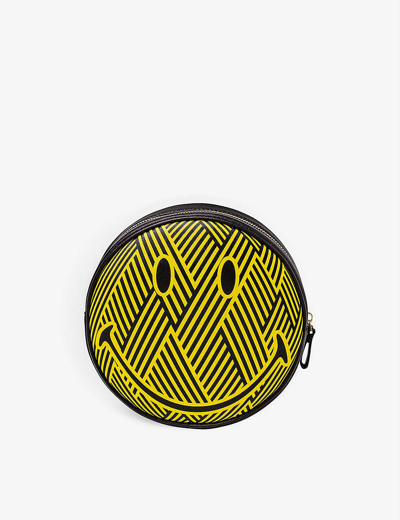 Seletti Smiley Zigzag Faux-leather Pouch