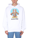 Moschino Men's Teddy Print Sweatshirt In Bianco