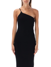 Helmut Lang One-shoulder Cross Strap Tank Top In Black