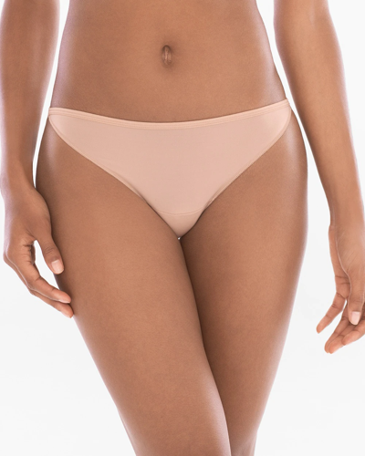 Soma Vanishing Edge Microfiber Bikini In Light Pink