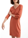 Hanro Pure Essence Knit Sleep Shirt In Marsala