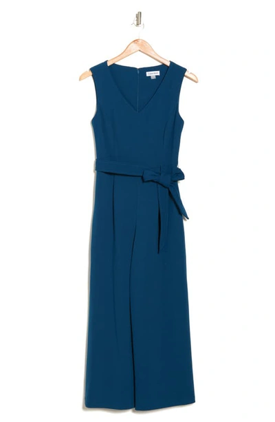 Calvin Klein V neck Jumpsuit In Poseidon ModeSens