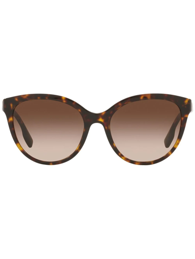 Burberry Eyewear Betty Logo-plaque Sunglasses In Brown