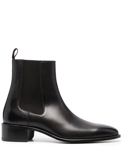 Tom Ford Chelsea Ankle Boots In Brown