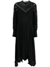 ZADIG & VOLTAIRE LACE-PANEL LONG-SLEEVE DRESS
