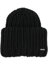 DSQUARED2 RIBBED-KNIT BEANIE HAT