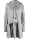 VIKTOR & ROLF LOGO-EMBROIDERED SWEATSHIRT DRESS