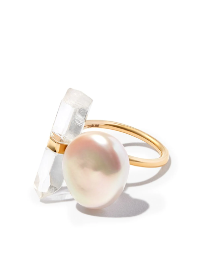 Jia Jia 14kt Yellow Gold Floating Bar Ring