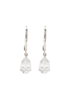 CARAT LONDON WHITE-GOLD DROP EARRING