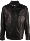 KARL LAGERFELD ZIPPED BIKER JACKET