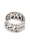 STOLEN GIRLFRIENDS CLUB ENGRAVED CURB-CHAIN RING