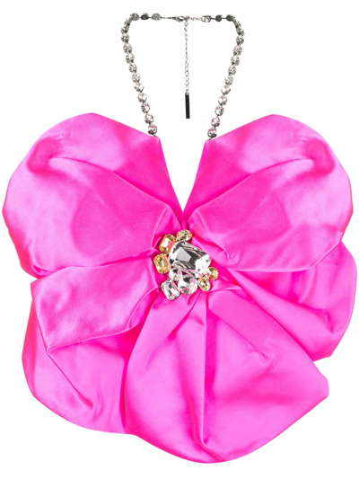 Mia Asymmetric Rosette Halter Top