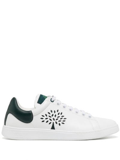 Mulberry Cut-out Tree Tennis Sneakers In White