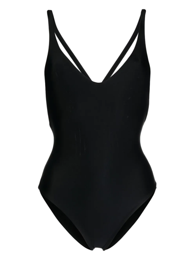 Jade Swim Mila Cross-strap Swimsuit In Black