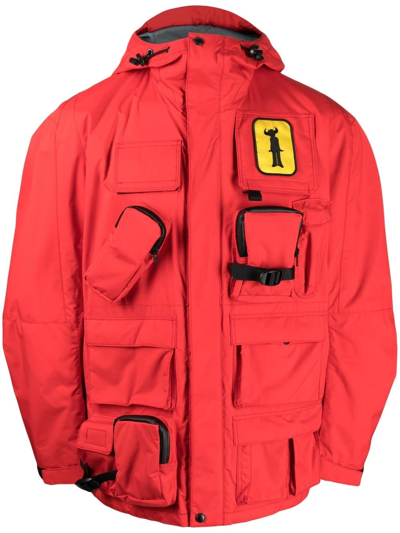 Junya Watanabe Jay Kay Tech Taffeta Jacket In Red