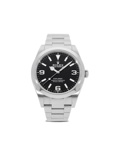 Pre-owned Rolex 2021  Explorer I 39mm In Black