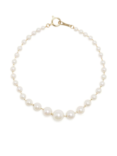 Mizuki 14kt Yellow Gold Pearl Bracelet