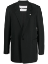 Jil Sander Notched-lapels Single-breasted Blazer In Black