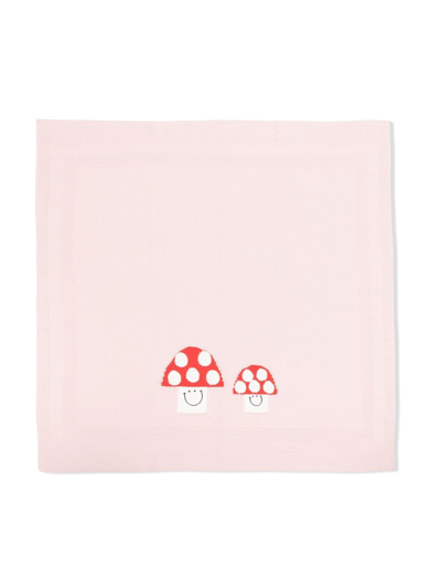 Stella Mccartney Graphic-print Blanket In Pink