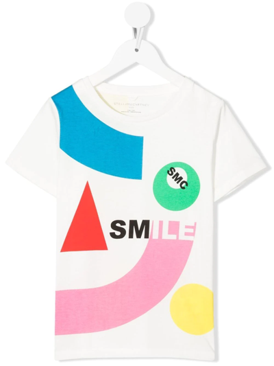 Stella Mccartney Kids' Graphic-print T-shirt In White