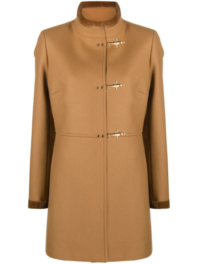 Fay Beige Virgin Wool Blend Virginia Coat In Beige