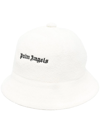 PALM ANGELS LOGO-EMBROIDERED BOUCLÉ BUCKET HAT