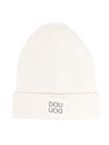 DOUUOD LOGO-PATCH KNITTED BEANIE