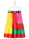 Stella Mccartney Multicolor Skirt For Girl In Red
