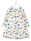 Stella Mccartney Kids' Multicolor Polyester Dress In White