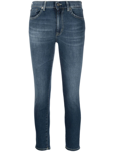 Dondup Mid-rise Skinny Jeans In Blu