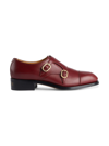 GUCCI BUCKLED LEATHER BROGUES