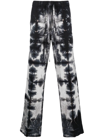 Nahmias Tye Dye Baggy Trousers In Black