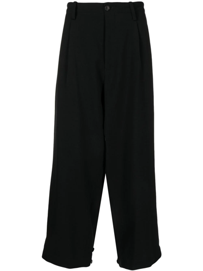 Undercover Mid-rise Straight Trousers In Black