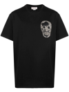 ALEXANDER MCQUEEN SKULL-EMBROIDERED COTTON T-SHIRT