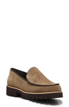 Donald Pliner Patent Platform Loafer In Biscotti