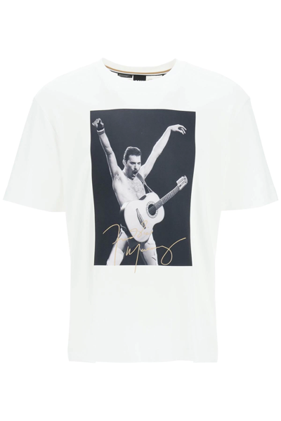 Hugo Boss Boss T Legend Freddie Mercury T Shirt L White Cotton
