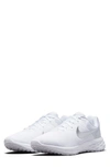 Nike Revolution 6 Running Shoe In White/ Silver-pure Platinum