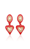 Julietta Women's Exclusive Night Fever Earrings In Brown,red