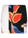 AMBUSH MINI SKIRT WITH ABSTRACT PRINT