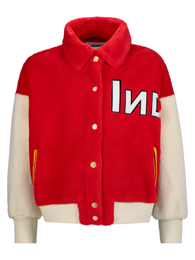 Indee Kids Jacket For Girls In Rosso