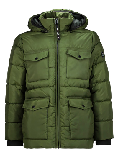 Pepe Jeans Kids Winter Jacket For Boys In Green