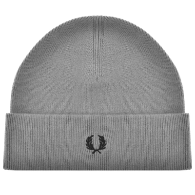 Fred Perry Beanie Hat Grey