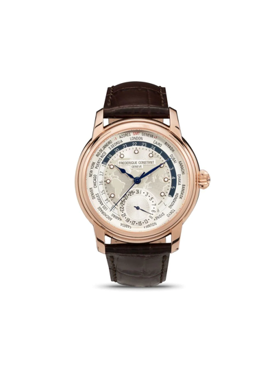 Frederique Constant Classic Worldtimer Manufacture 42mm In Silver