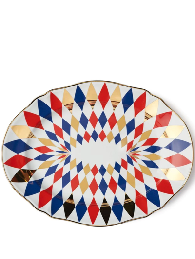 Bitossi Home 椭圆形餐盘（两件装） In White