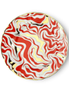 Bitossi Home Tempesta Four-set Dessert Plate In Blue